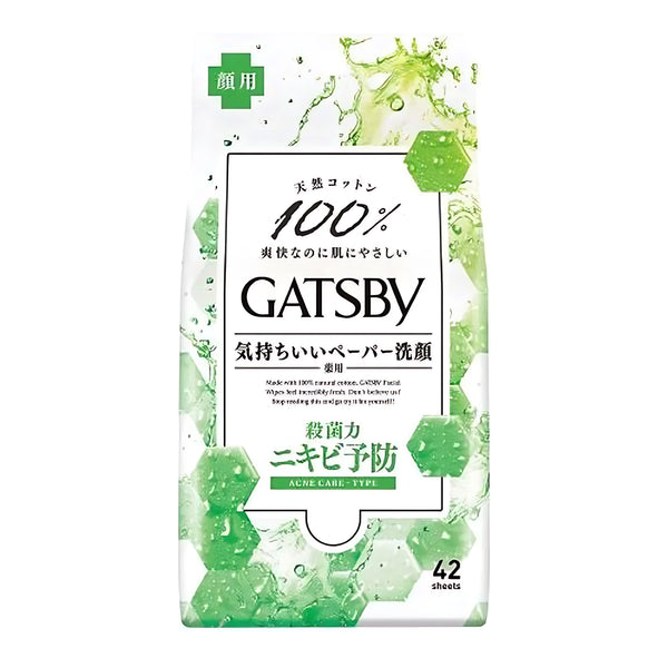 Mandom GATSBY Medicated Acne Care Facial Wipes