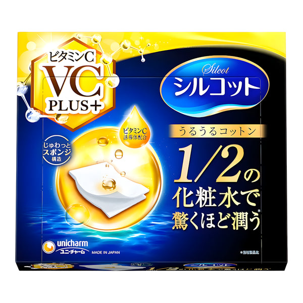 Unicharm Silcot Uru-uru Cotton Vitamin C PLUS+