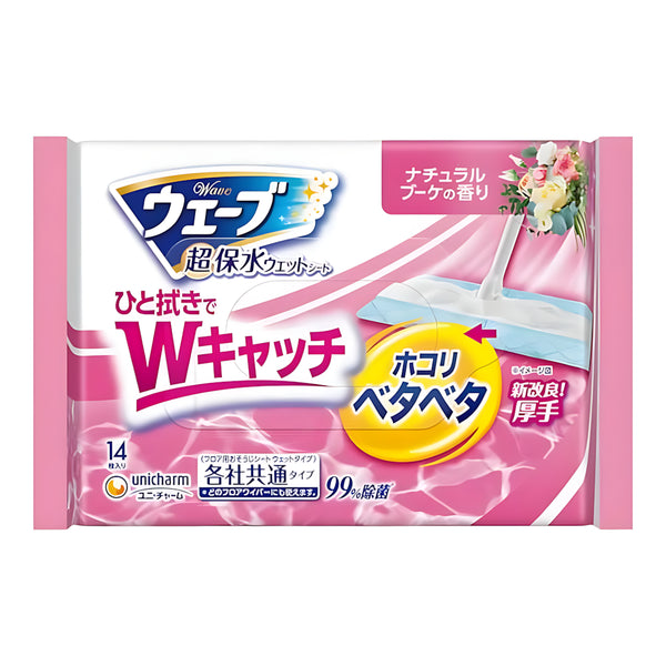 Unicharm Wave Floor Wet Wipes Natural Bouquet