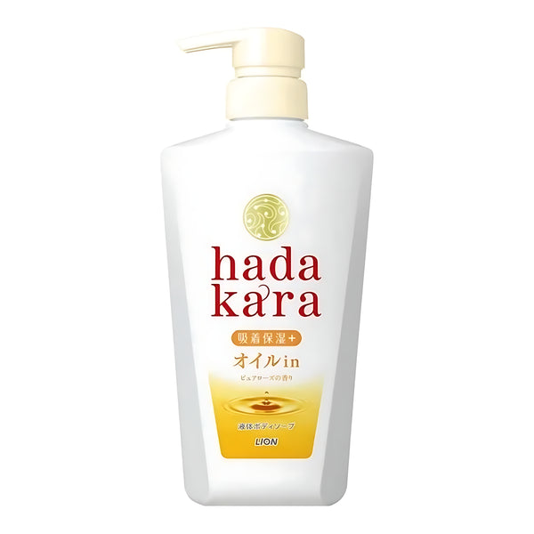 Lion HADAKARA Oil-In Body Wash Pure Rose Scent