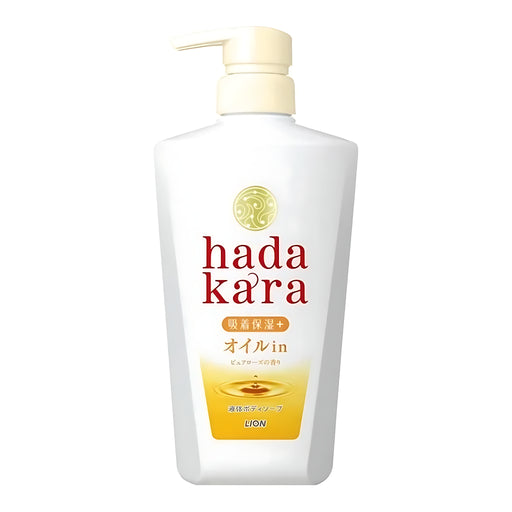 Lion HADAKARA Oil-In Body Wash Pure Rose Scent