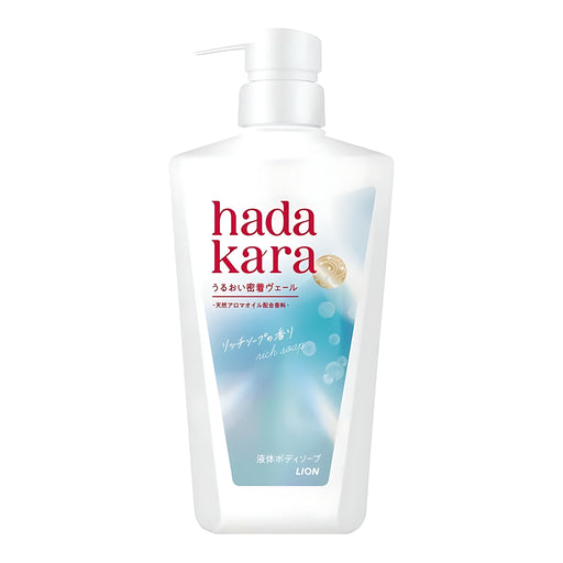 Lion HADAKARA Moist Body Care Soap Liquid Rich Soap Scent