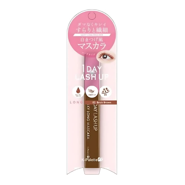 K-Palette 1DAY TATTOO LASH UP Silky Long Mascara a 02 Brick Brown