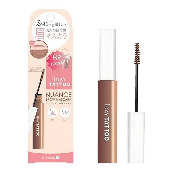 K-Palette 1DAY TATTOO Nuance Brow Mascara a 02 Foggy Pink Brown