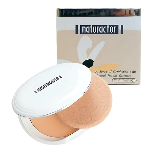 Meiko Naturactor Powder Foundation 250 Ochre with Case & Puff 13g