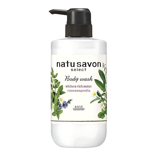 KOSE Softymo Natu Savon Select White Body Wash Rich Moist