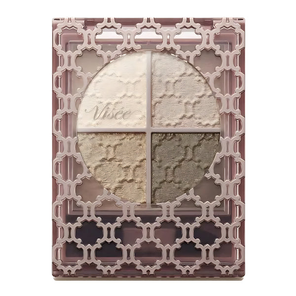 KOSE VISEE Glossy Rich Eyes N BE-1 Light Beige Eyeshadow Palette