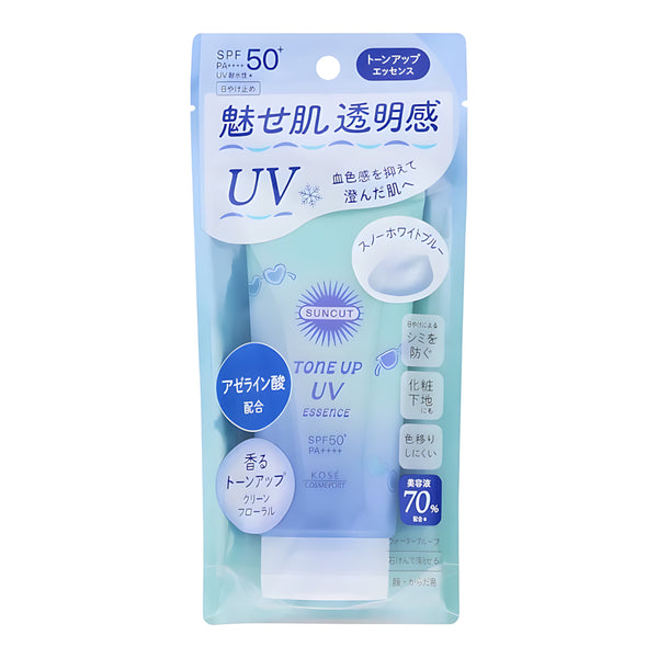 KOSE Suncut R Tone-Up UV Essence Snow White Blue