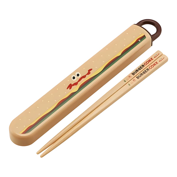 Skater Kids Slide Chopsticks & Case Set BURGER CONX