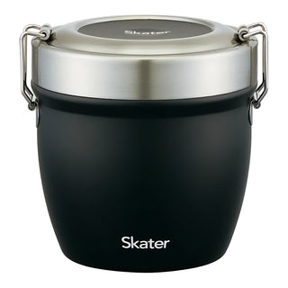 Skater Antibacterial Vacuum-Insulated Stainless Steel Bowl Jar Black