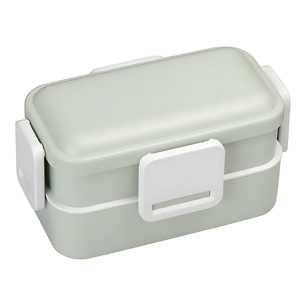 Skater Antibacterial 2-Tier Bento Lunch Box Light Green