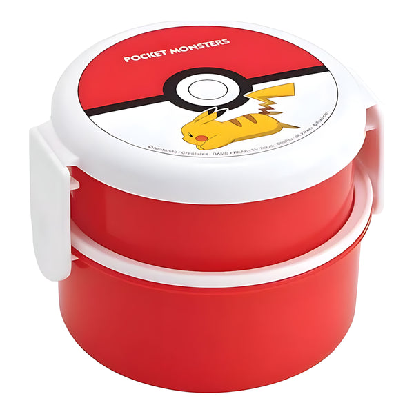Skater Pokemon Antibacterial Round 2-Tier Lunch Box Poke Ball