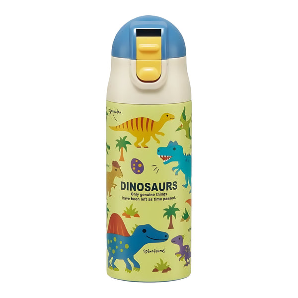 SKATER Dinosaur Ultra-Lightweight One-Push Stainless Steel Bottle
