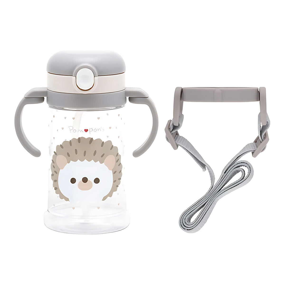 SKATER Pompon's Mouse Folding Straw Mug