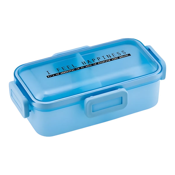 Skater Ag+ Antibacterial Domed-Lid Bento Box See-Through Blue