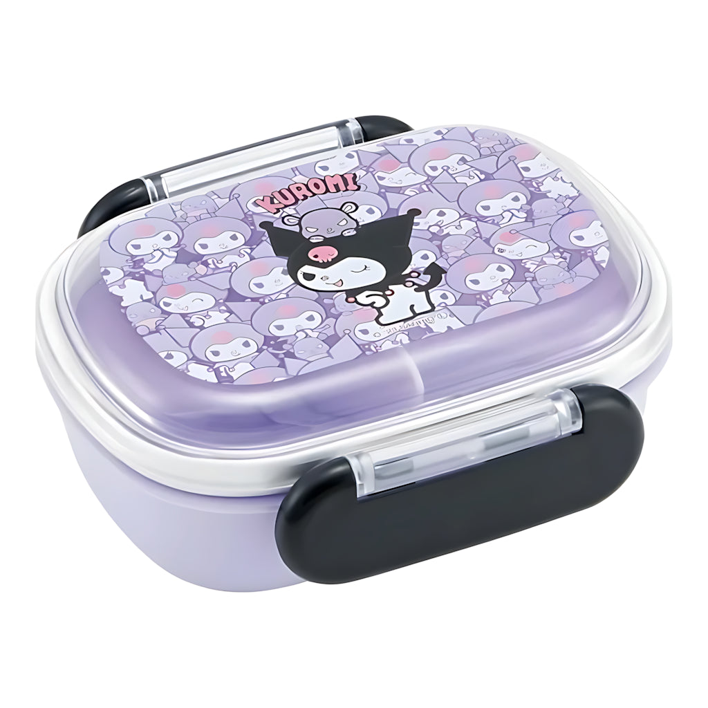 Skater Dome-Lid Kids Bento Lunch Box Kuromi Ushiro
