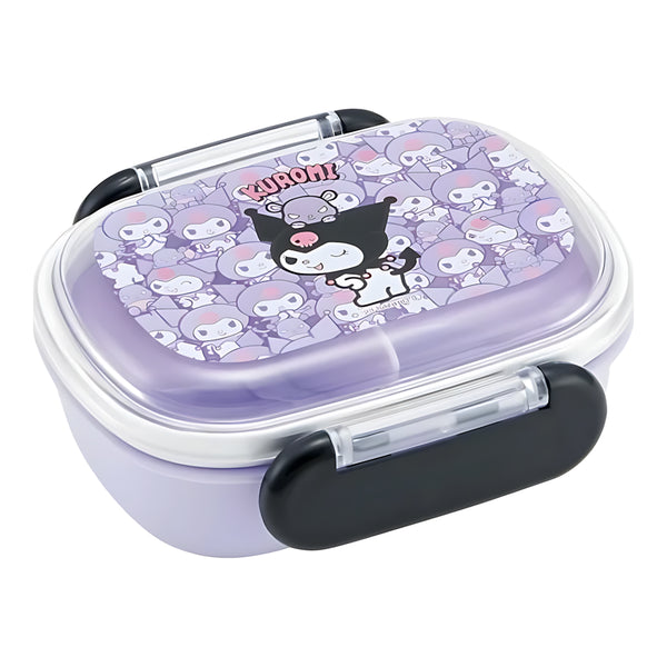 Skater Dome-Lid Kids Bento Lunch Box Kuromi Ushiro