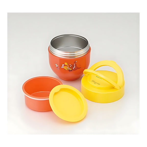 Skater Foldable Handle Insulated Food Jar Retro Winnie the Pooh
