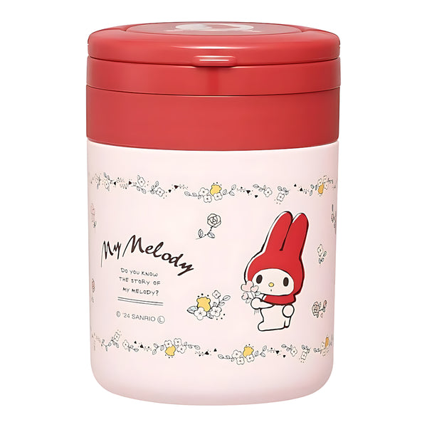 Skater Folding Handle Soup Jar My Melody Flower Retro