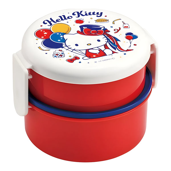 Skater Hello Kitty Antibacterial Round 2-Tier Lunch Box