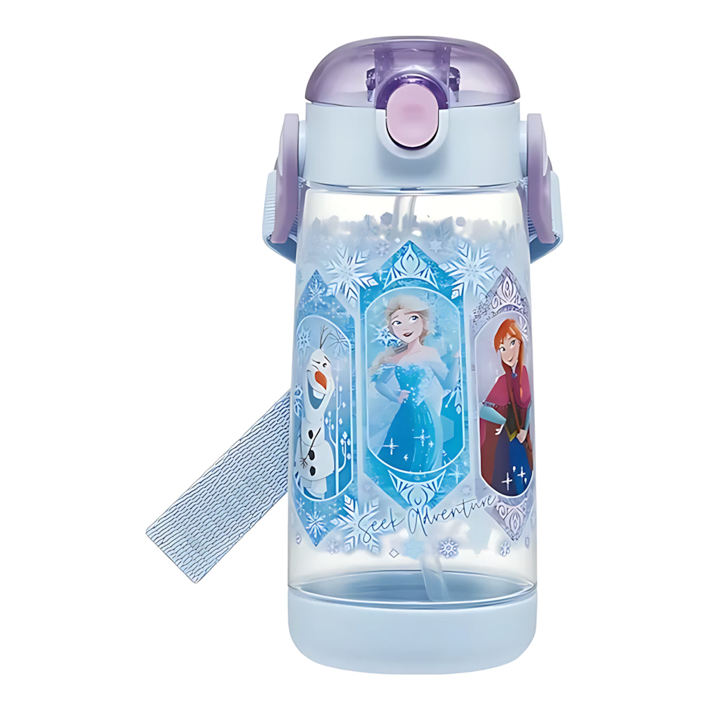 Skater One-Push Clear Straw Bottle Frozen