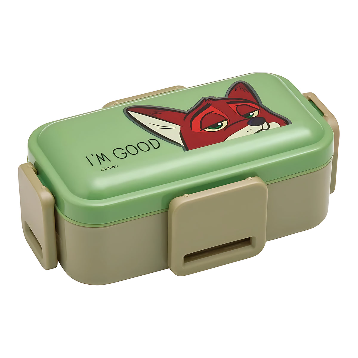 Skater Zootopia Nick Dishwasher-Safe 2-Tier Bento Box with Domed Lid