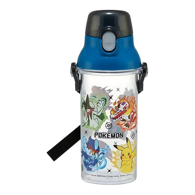 SKATER Pokémon 25 Dishwasher-Safe Clear Plastic Bottle