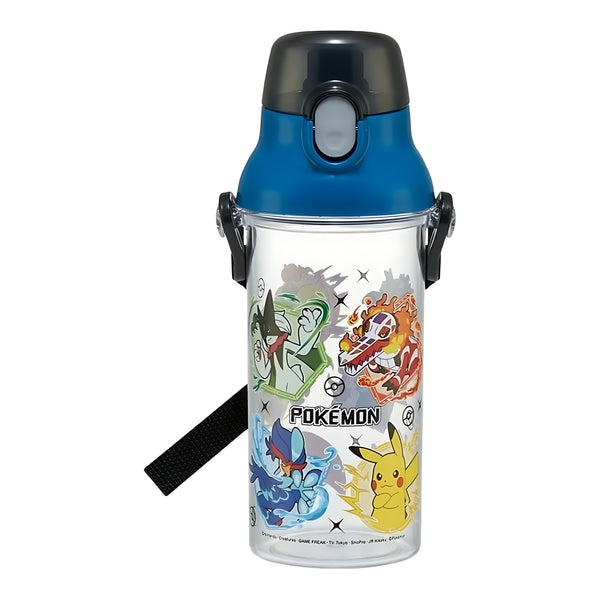 SKATER Pokémon 25 Dishwasher-Safe Clear Plastic Bottle