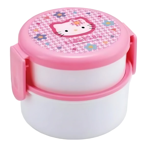 Skater Antibacterial Round 2-Tier Lunch Box Hello Kitty