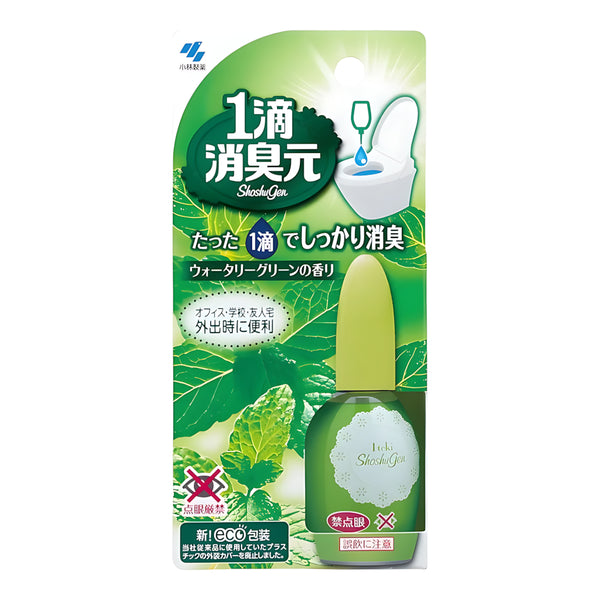 Kobayashi Pharmaceutical 1-Drop Shoshugen Toilet Deodorizer Watery Green