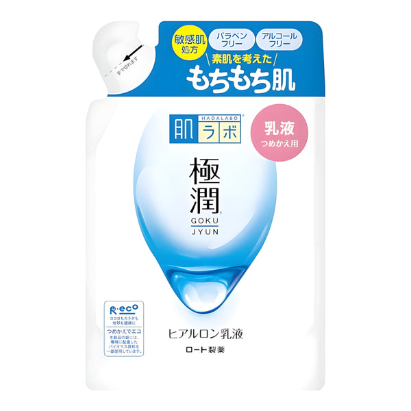 ROHTO Hada Labo Gokujun Hyaluronic Acid Milk Lotion Refill 140ml