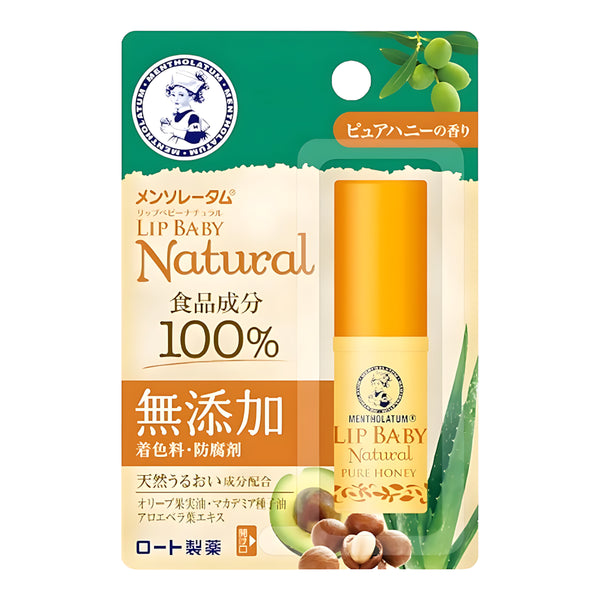 ROHTO Mentholatum Lip Baby Natural Pure Honey