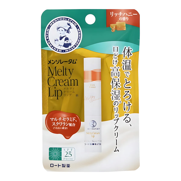 ROHTO Mentholatum Melty Cream Lip Rich Honey 2.4g