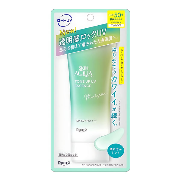ROHTO Skin Aqua Tone Up UV Essence Mint Green