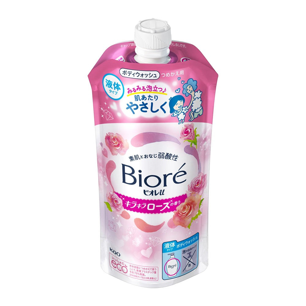 KAO Biore U Body Wash Sparkling Rose Fragrance Refill