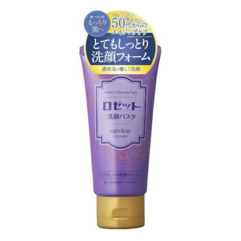 ROSETTE Face Wash Pasta Age Clear Extra Moist Facial Cleansing Foam