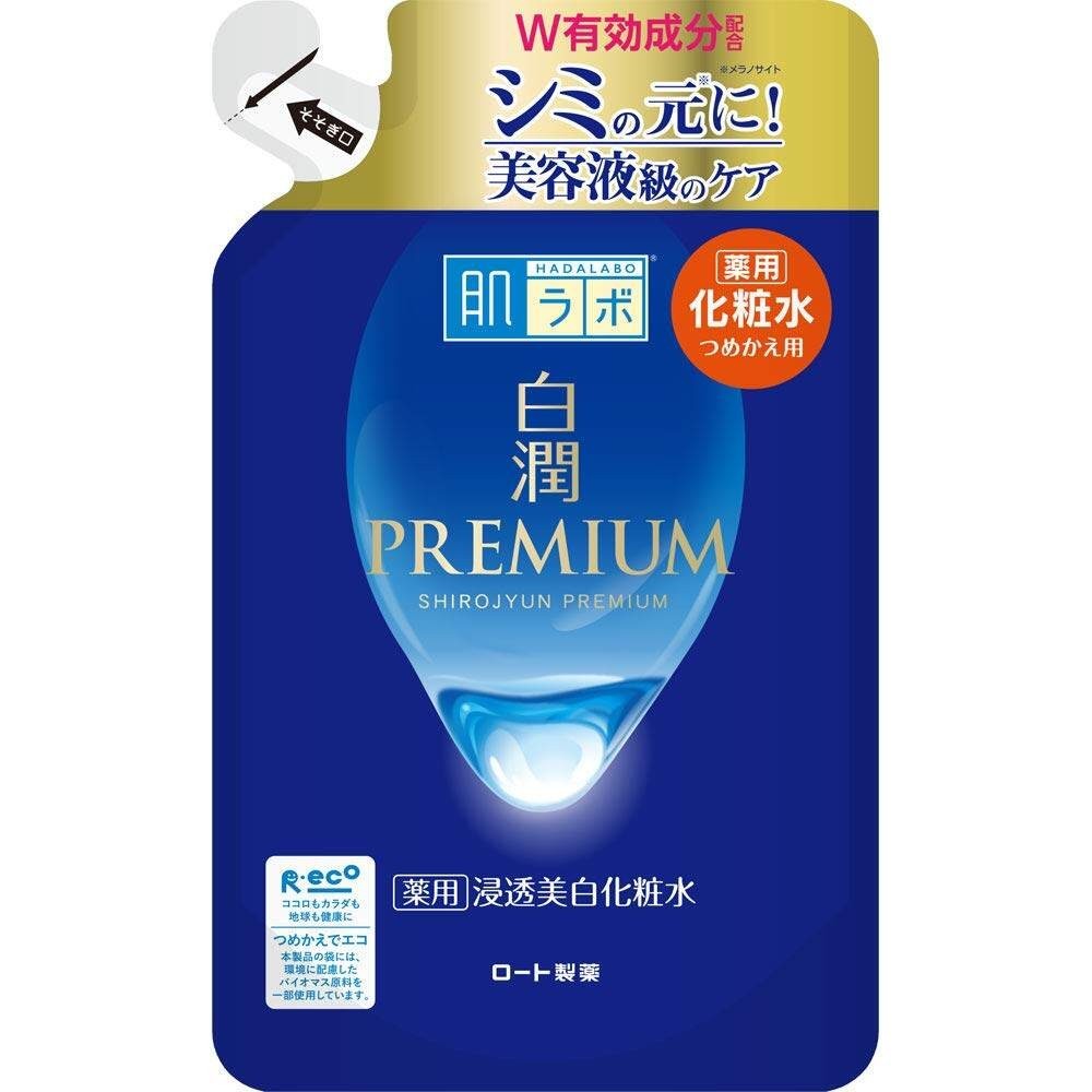 ROHTO Hada Labo Shirojun Premium Medicated Whitening Milk Refill 140ml