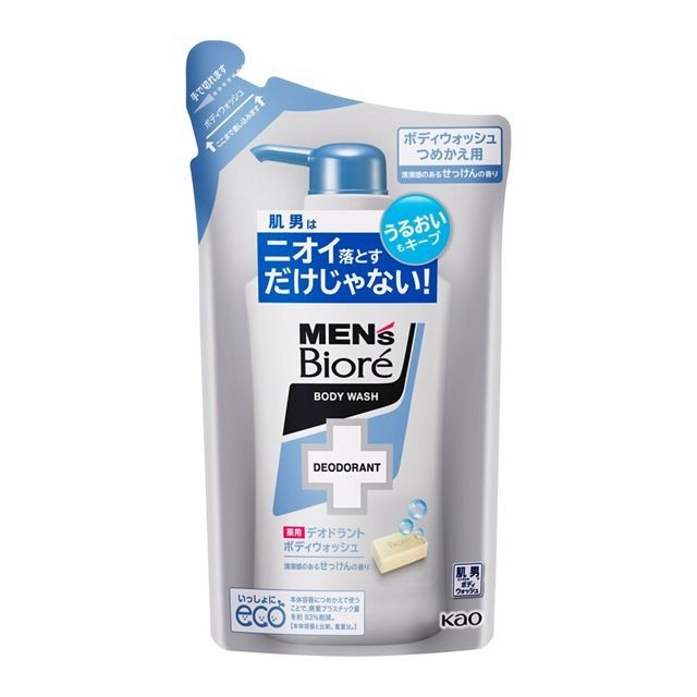 KAO Men's Biore Deodorant Body Wash Soap Scent Refill