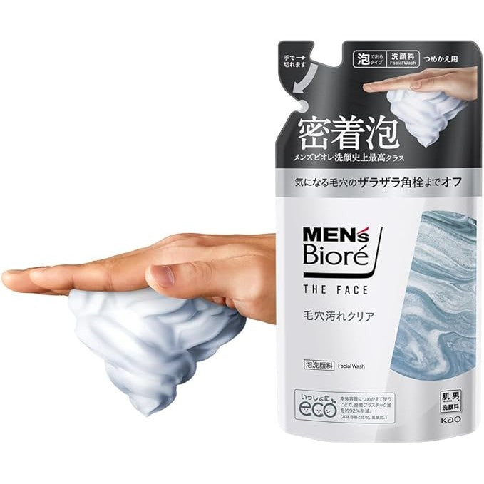 KAO Men's Biore The Face Pore Clear Face Wash Refill