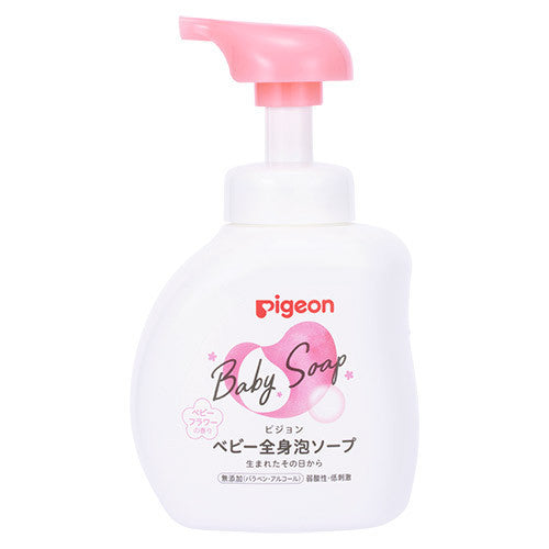 Pigeon Baby Whole-Body Foam Soap Baby Flower Scent (0+ Months) 2-Use Refill, 800ml