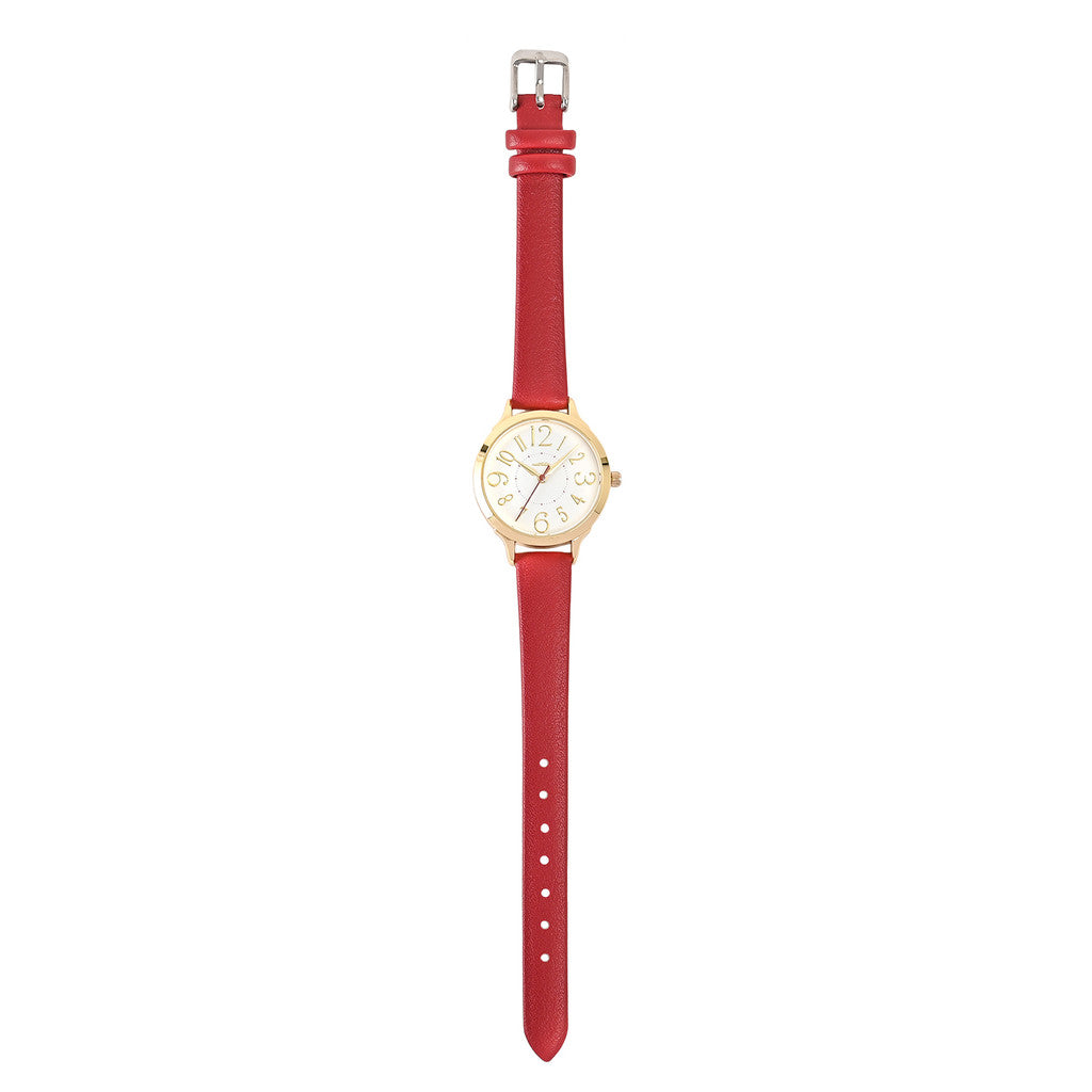 FIELDWORK Letre Simple Watch Red