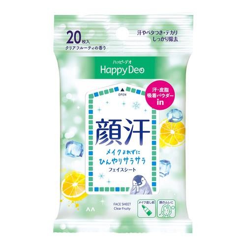Mandom Happy Deo Face Sheets Clear Fruity