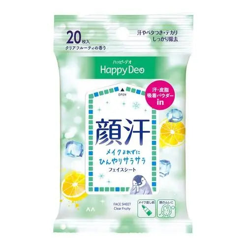 Mandom Happy Deo Face Sheets Clear Fruity Mandom
