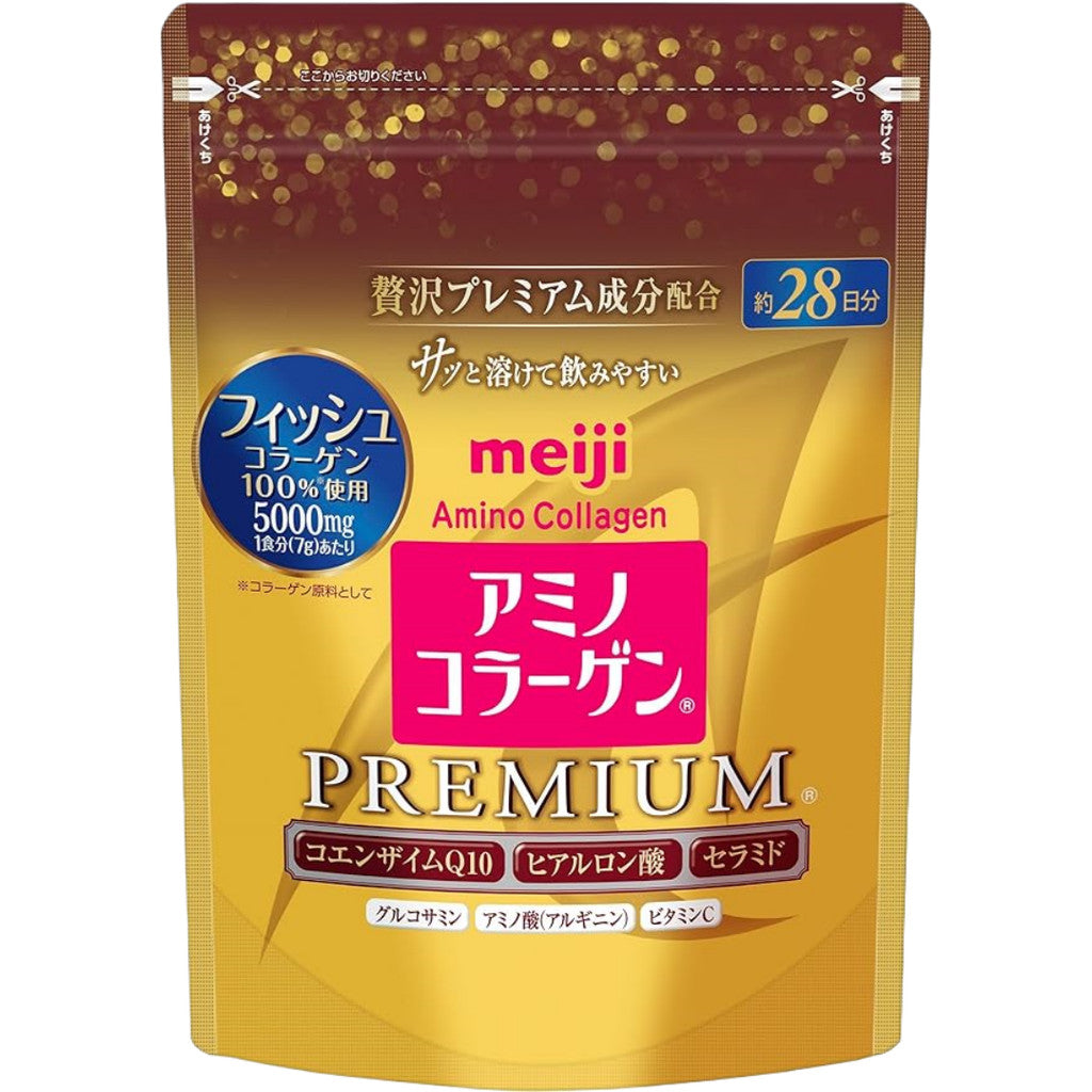 Meiji Amino Collagen Premium Powder, 196g (About 28 Days)