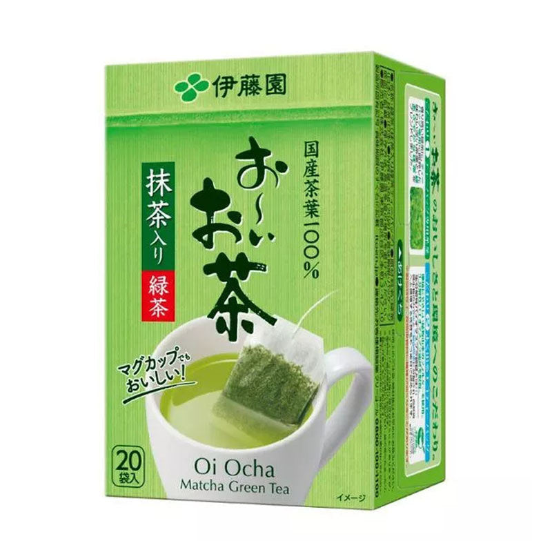 Ito En Oi Ocha Eco Tea Bags Hojicha Roasted Green Tea, 1.8g x 20 Bags