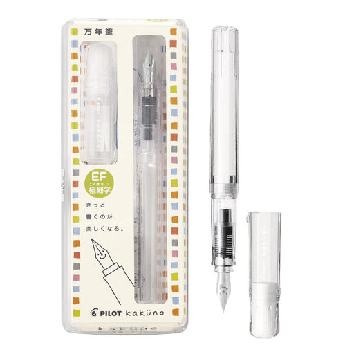 PILOT Kakuno Fountain Pen Non-Color Clear EF Nib PILOT