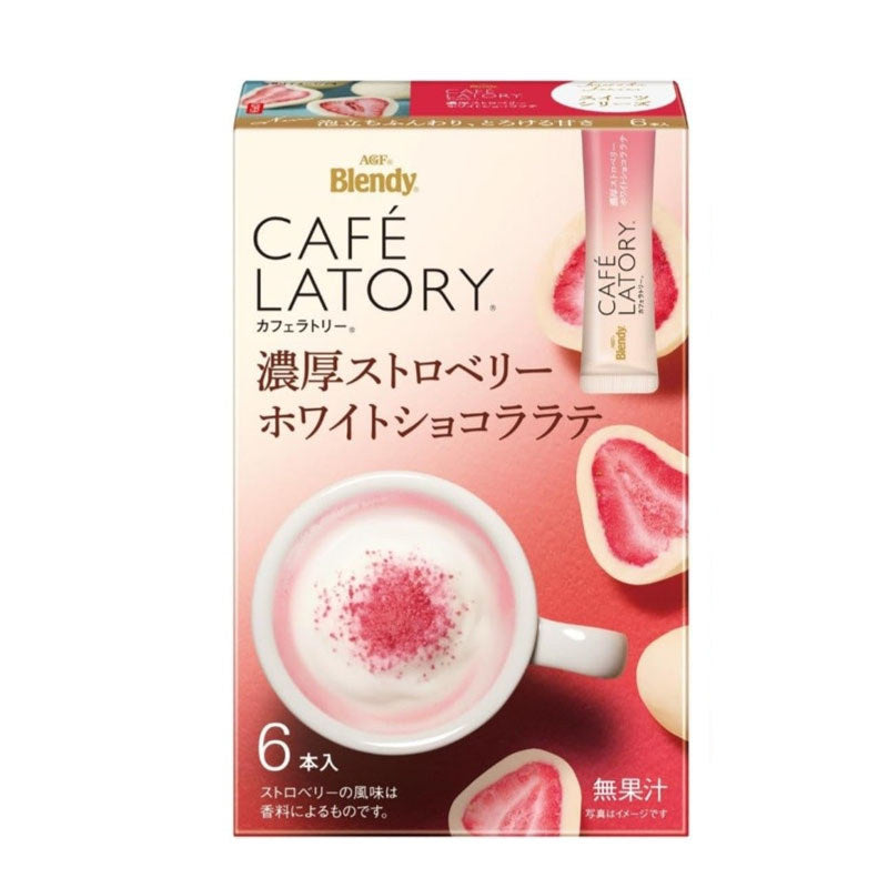 AGF Blendy Cafelatory Stick Rich Bitter Cafe Latte Instant Coffee, 8 Sticks