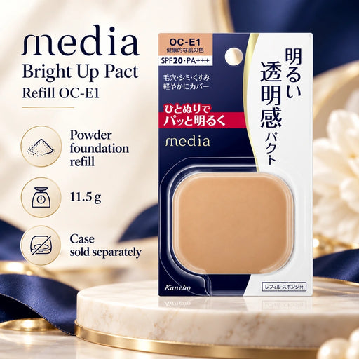 media Bright Up Pact Refill OC-E1 — Product details