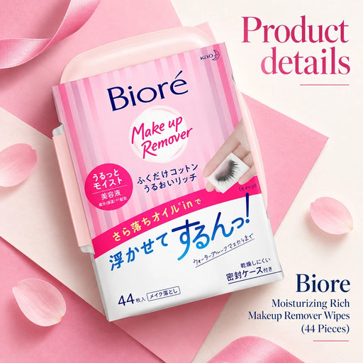 Biore Moisturizing Rich Makeup Remover Wipes (44 Pieces) — Product details