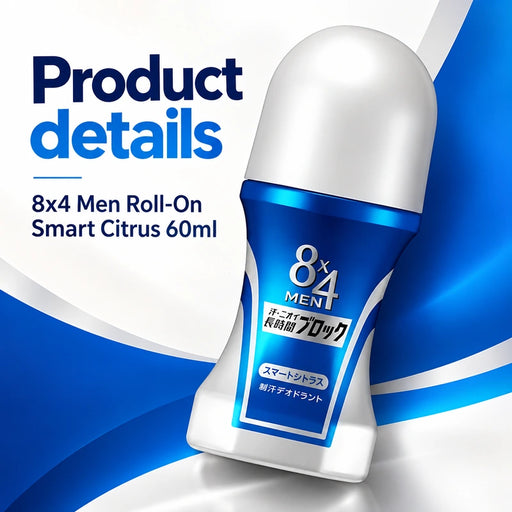 8x4 Men Roll-On Smart Citrus 60ml — Product details
